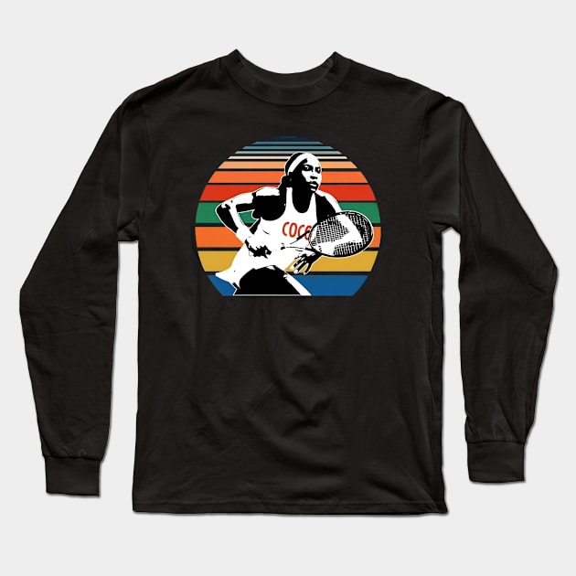 Coco gauff Long Sleeve T-Shirt by DetikWaktu